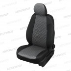 Автомобильные чехлы АВТОПИЛОТ Экокожа алькантара ромб